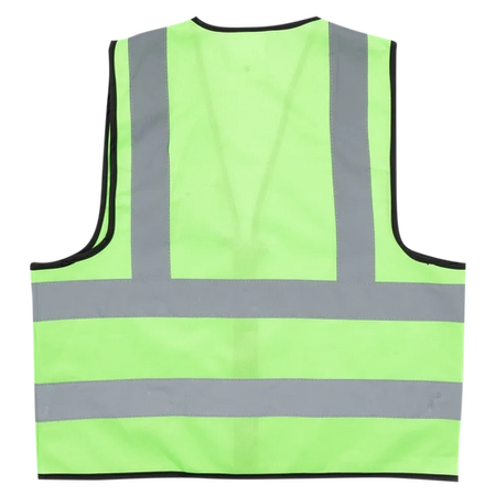 Reflective Vest with Zip and ID Pouch Contractor Vest
