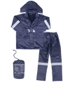 Polyester Lined PVC Reflective Rain Suit Javlin
