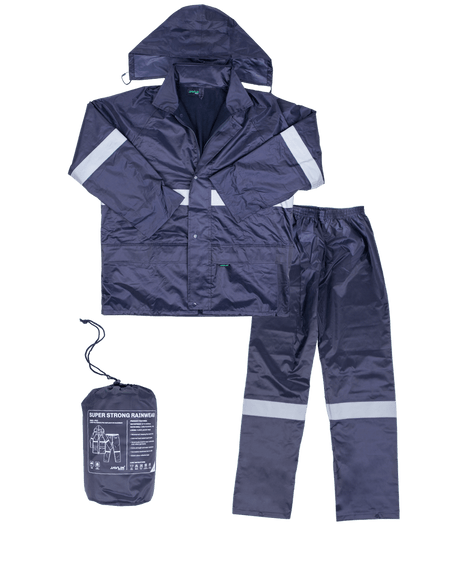 Polyester Lined PVC Reflective Rain Suit Javlin
