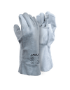 Chrome Leather Double Palm Gloves – 20cm Cuff