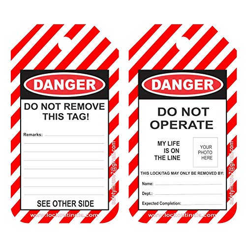 Lock out tag out (LOTO) Tags (Set of 10)