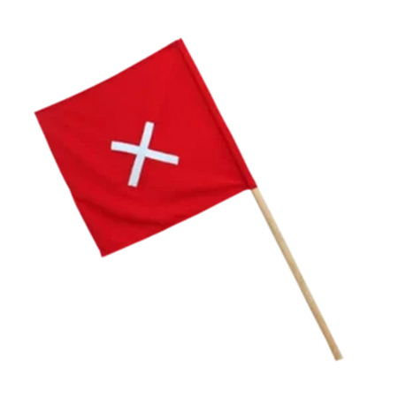 Flagman Flag with Pole