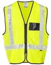 Airport vest Hi-Viz Reflective - with Zip and ID pouch