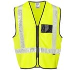 Airport vest Hi-Viz Reflective - with Zip and ID pouch