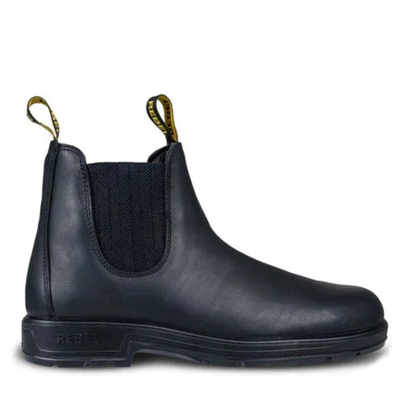 REBEL Urban Retro Classic Chelsea Boot Black