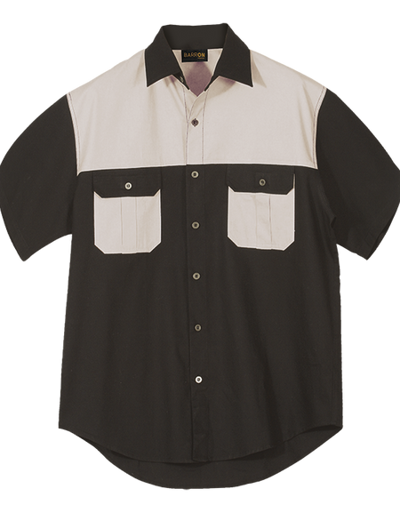Two Tone Bush Safari Shirt short sleeve