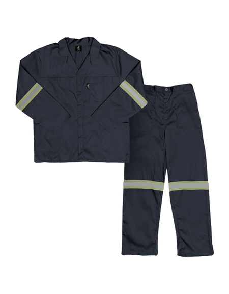 Reflective worksuit Contisuit polycotton Paramount Javlin - with reflective tape - Assorted colours