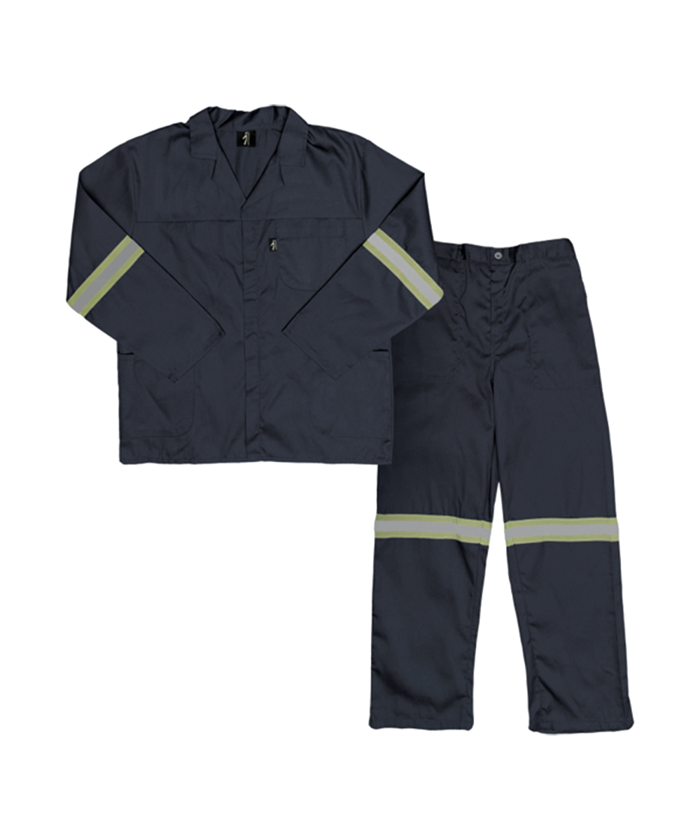 Reflective worksuit Contisuit polycotton Paramount Javlin - with reflective tape - Assorted colours