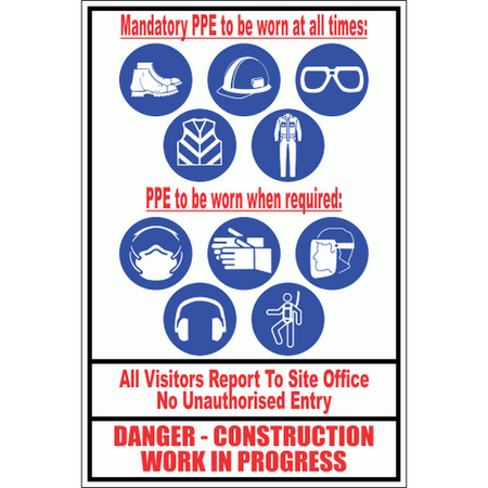 Construction in progress PPE required