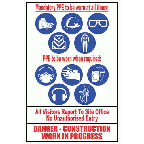 Construction in progress PPE required