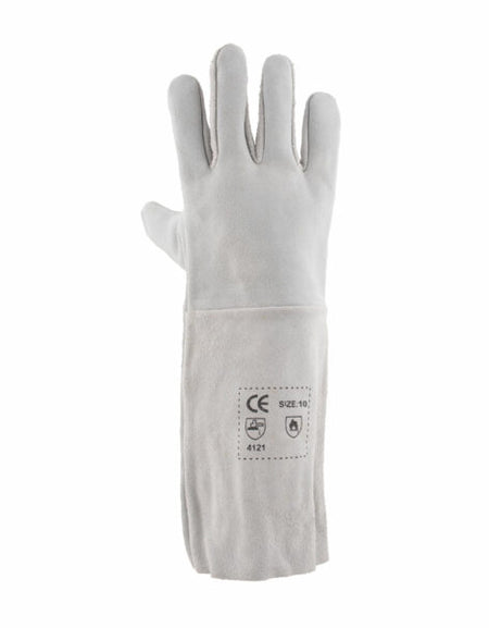 REBEL Tru Touch Chrome Leather Gloves Elbow Length