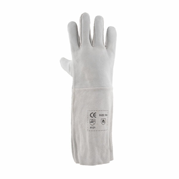 REBEL Tru Touch Chrome Leather Gloves Elbow Length