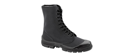 Canvas security boots