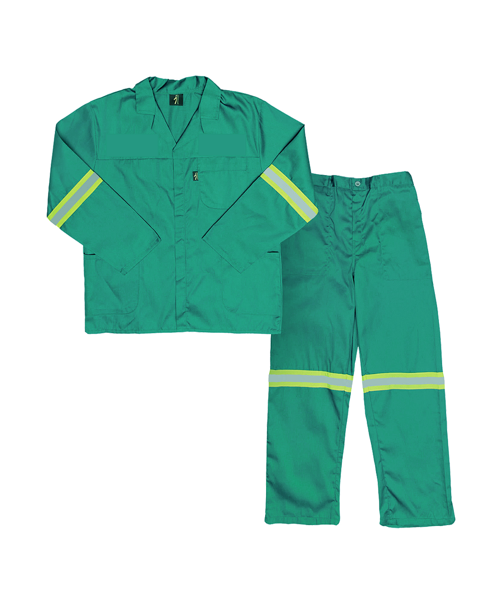 Reflective worksuit Contisuit polycotton Paramount Javlin - with reflective tape - Assorted colours