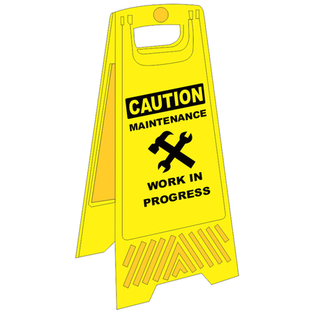 Maintenance In Progress A-Frame Floor Stand - FS22