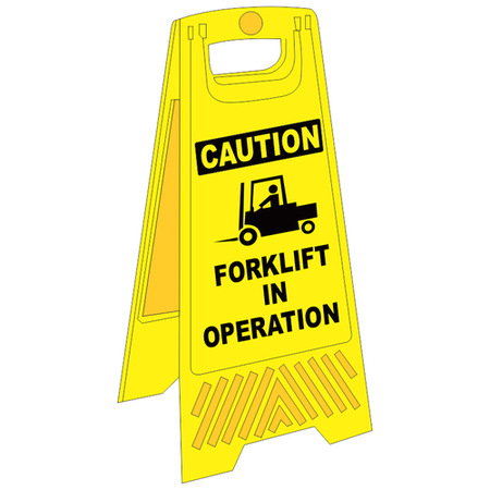 Forklift In Operation A-Frame Floor Stand