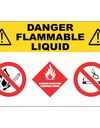 Danger Flammable Liquids Sign