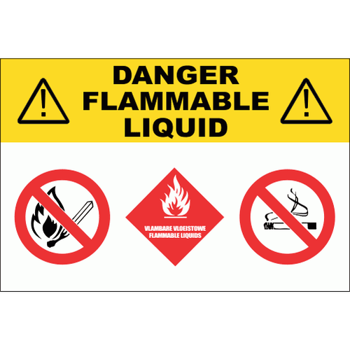 Danger Flammable Liquids Sign