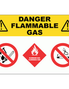 Danger Flammable Gas Sign