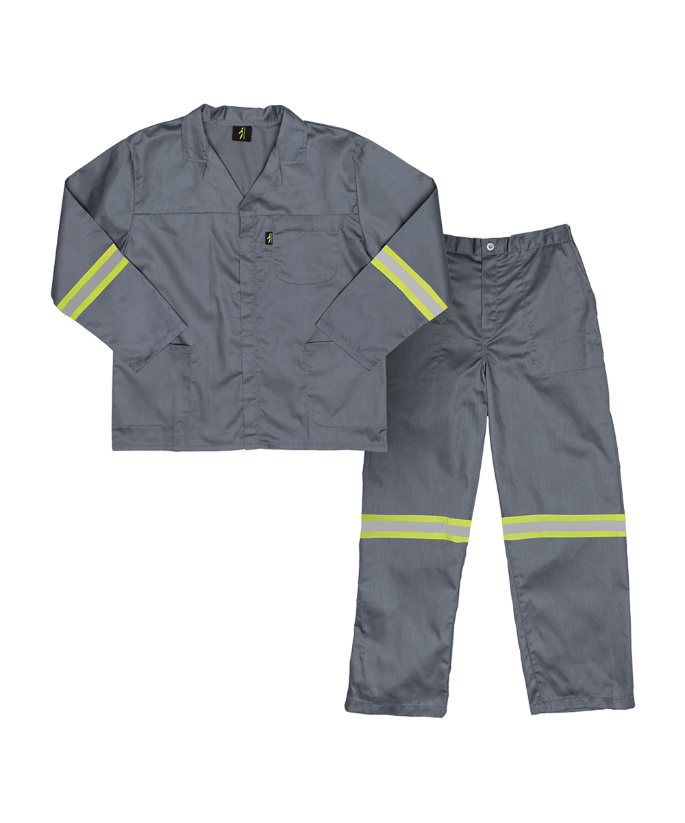 Reflective worksuit Contisuit polycotton Paramount Javlin - with reflective tape - Assorted colours