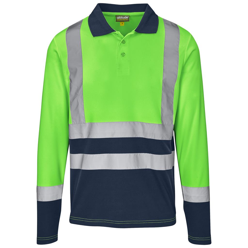 Two tone Golf shirt long sleeve