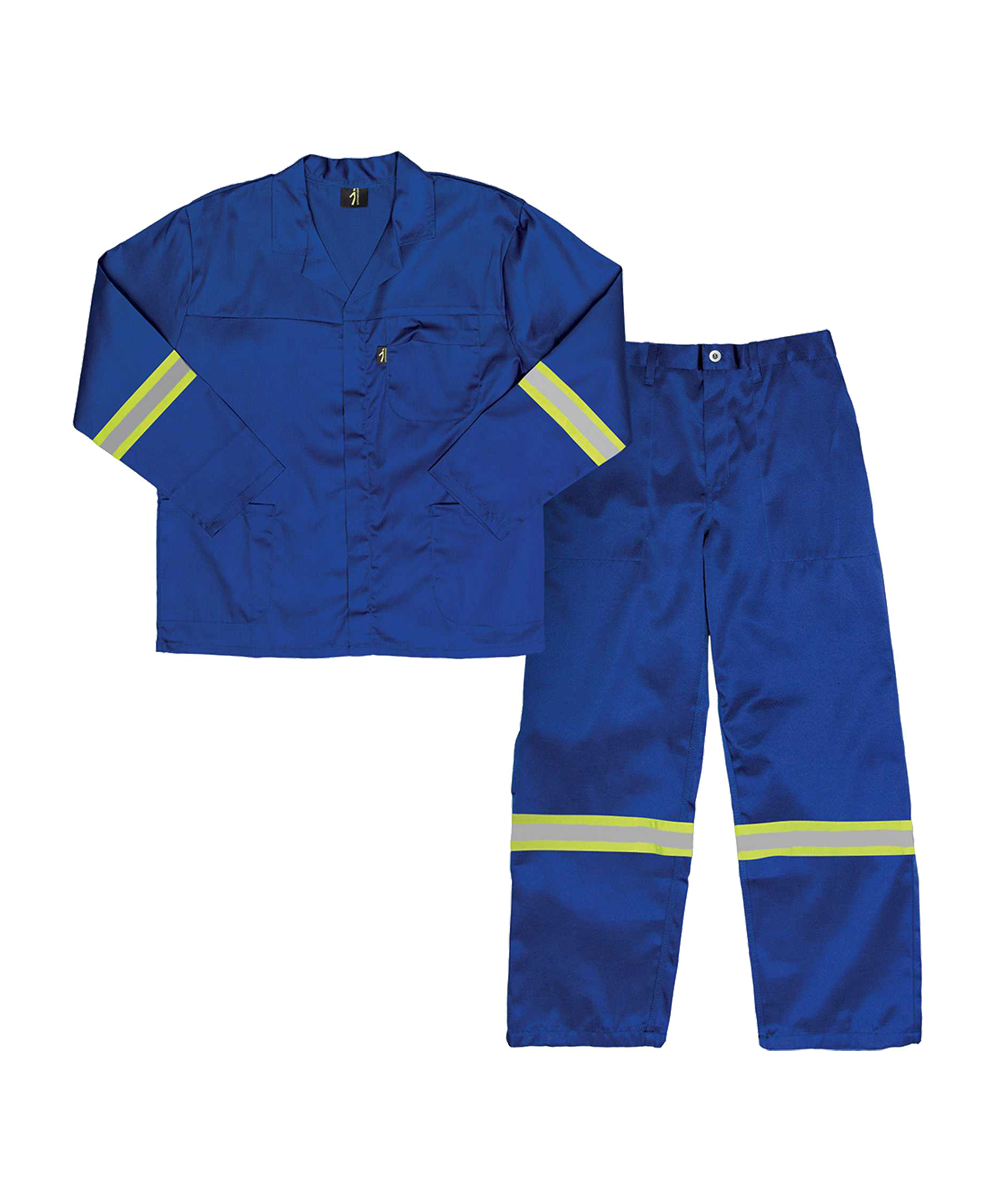 100% Cotton J54 Paramount Javlin worksuit Contisuit with reflective tape.