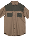 Two Tone Bush Safari Shirt short sleeve