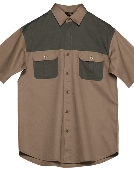 Two Tone Bush Safari Shirt short sleeve