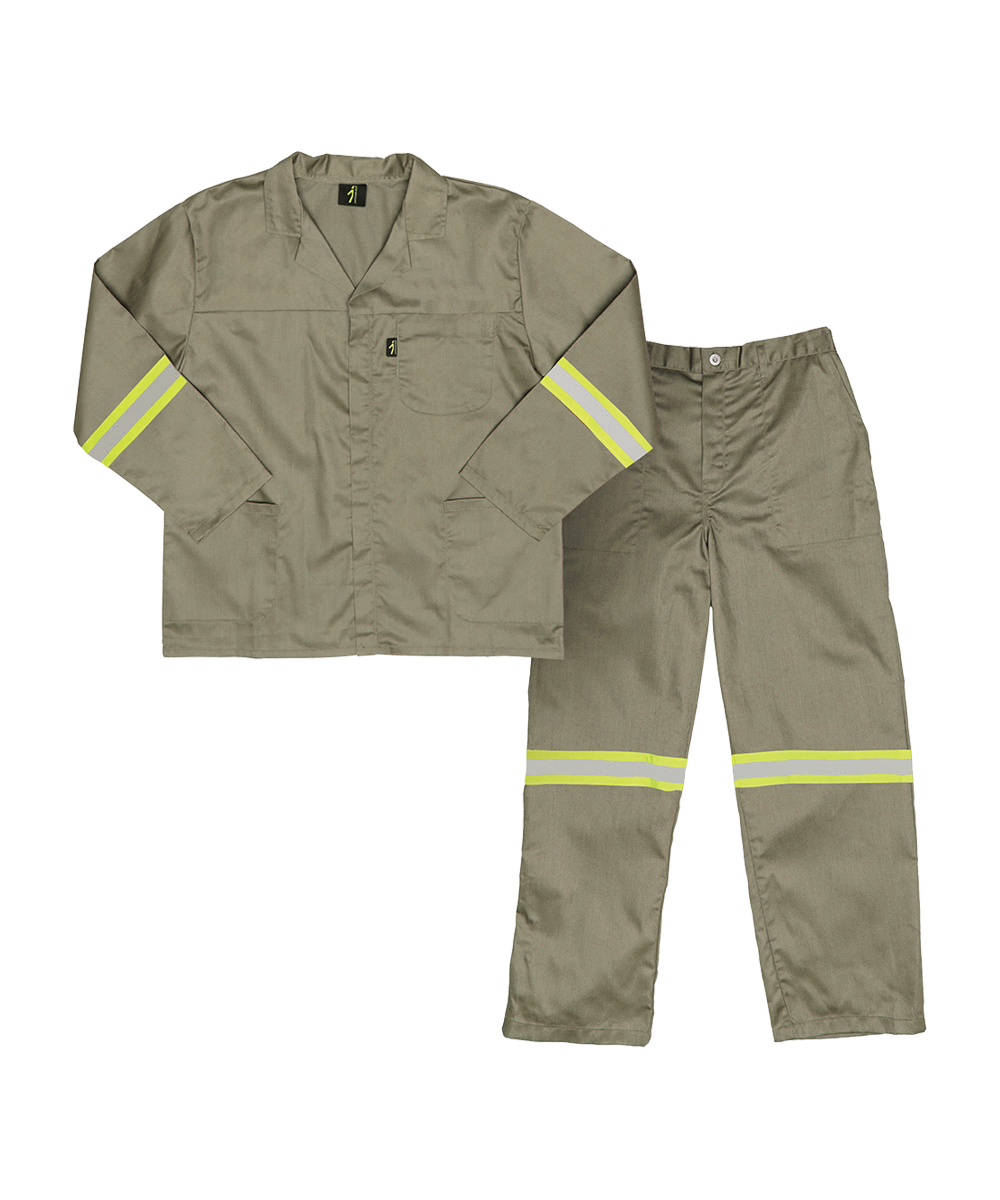 Reflective worksuit Contisuit polycotton Paramount Javlin - with reflective tape - Assorted colours