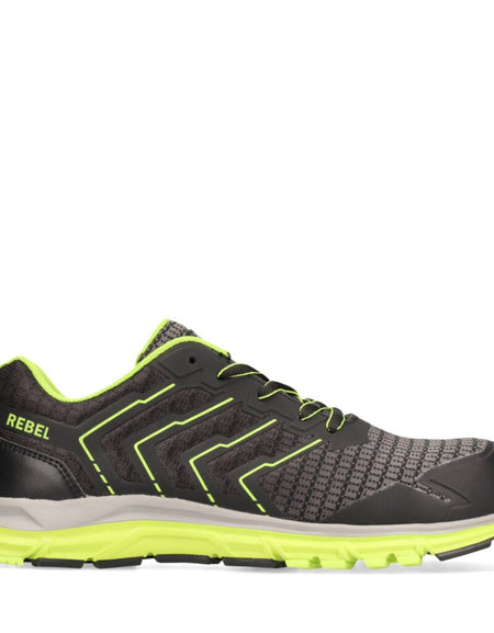 REBEL Men’s Light Industrial 2.0 Shoe Black Green