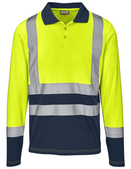 Two tone Golf shirt long sleeve