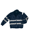 Hi-Vis Fleece Lined Bomber Jacket - Detachable sleeves - Javlin