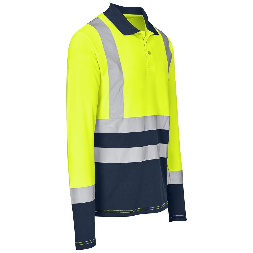Two tone Golf shirt long sleeve