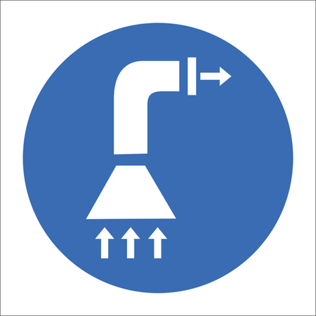 Air extraction required sign SABS - MV13