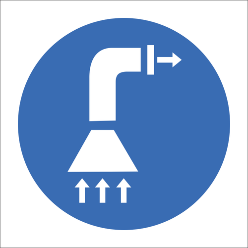 Air extraction required sign SABS - MV13