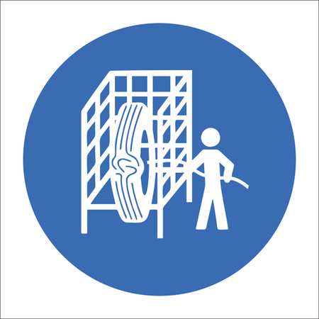 Safety cage sign SABS - MV16
