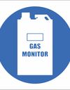 Carbon monoxide gas monitor shall be worn sign SABS - MV17