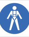 Full body harness required sign SABS - MV18