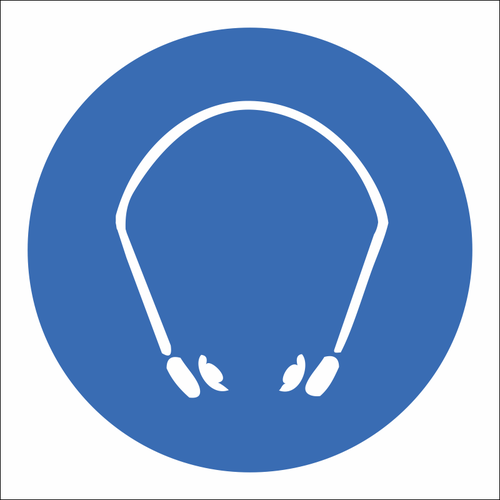 Hearing protection must be worn sign SABS - MV19