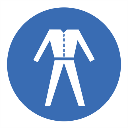 Overalls required sign SABS - MV20