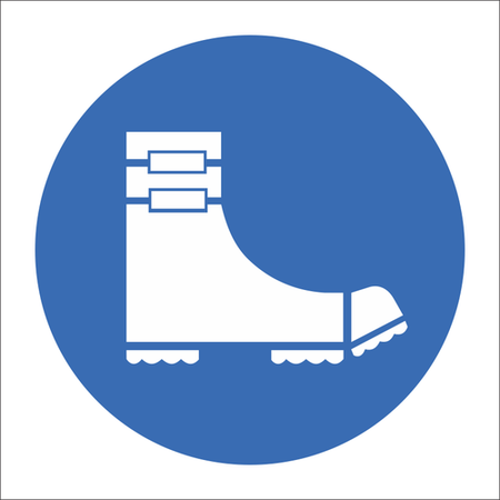 Foot Spats required sign SABS - MV22