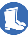 Foot and leg protection sign SABS - MV6