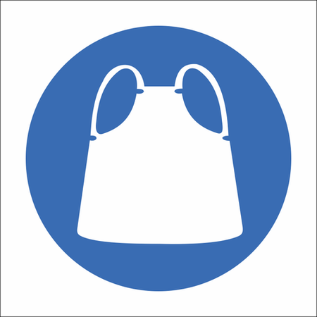 Apron required Safety sign SABS - MV9