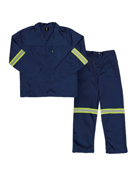 Reflective worksuit Contisuit polycotton Paramount Javlin - with reflective tape - Assorted colours