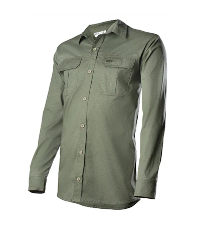 Mens Safari Country Shirt Long Sleeve