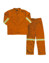 Reflective worksuit Contisuit polycotton Paramount Javlin - with reflective tape - Light Colours
