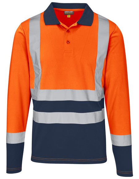 Two tone Golf shirt long sleeve