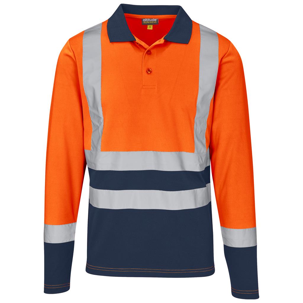 Two tone Golf shirt long sleeve