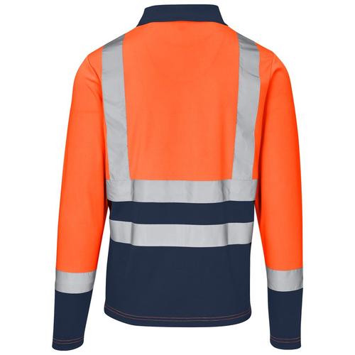 Two Tone Hi-Vis Golf Shirt - Long Sleeve