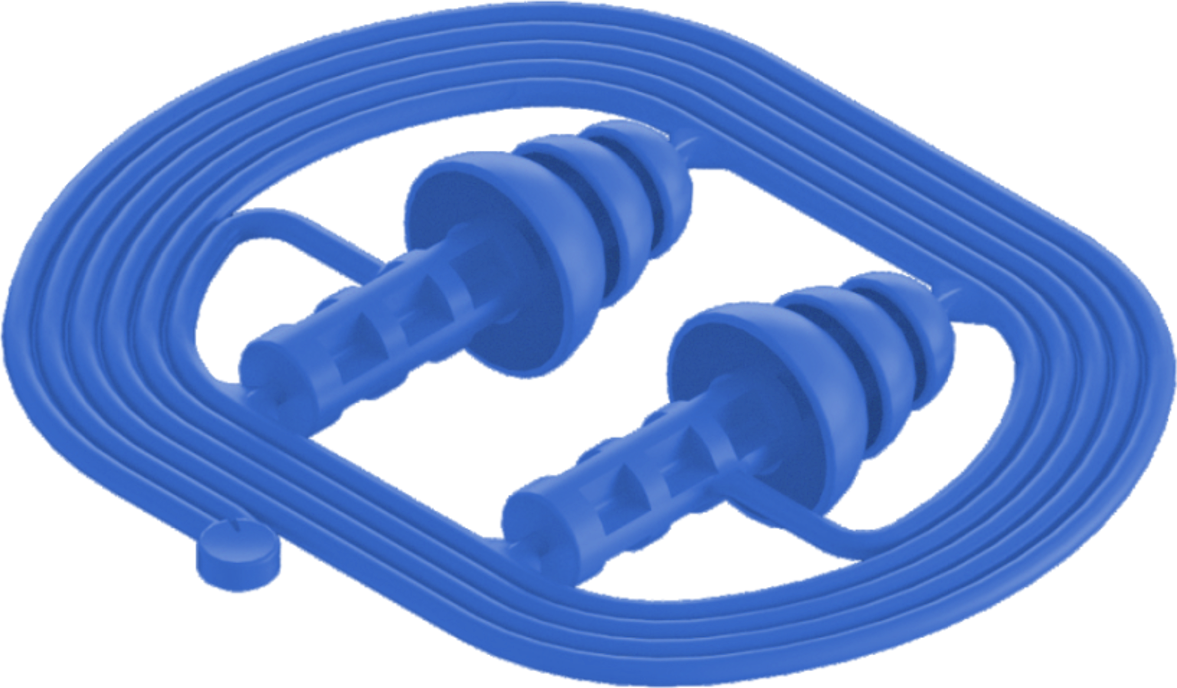 Pluxone Reusable Corded Ear Plugs